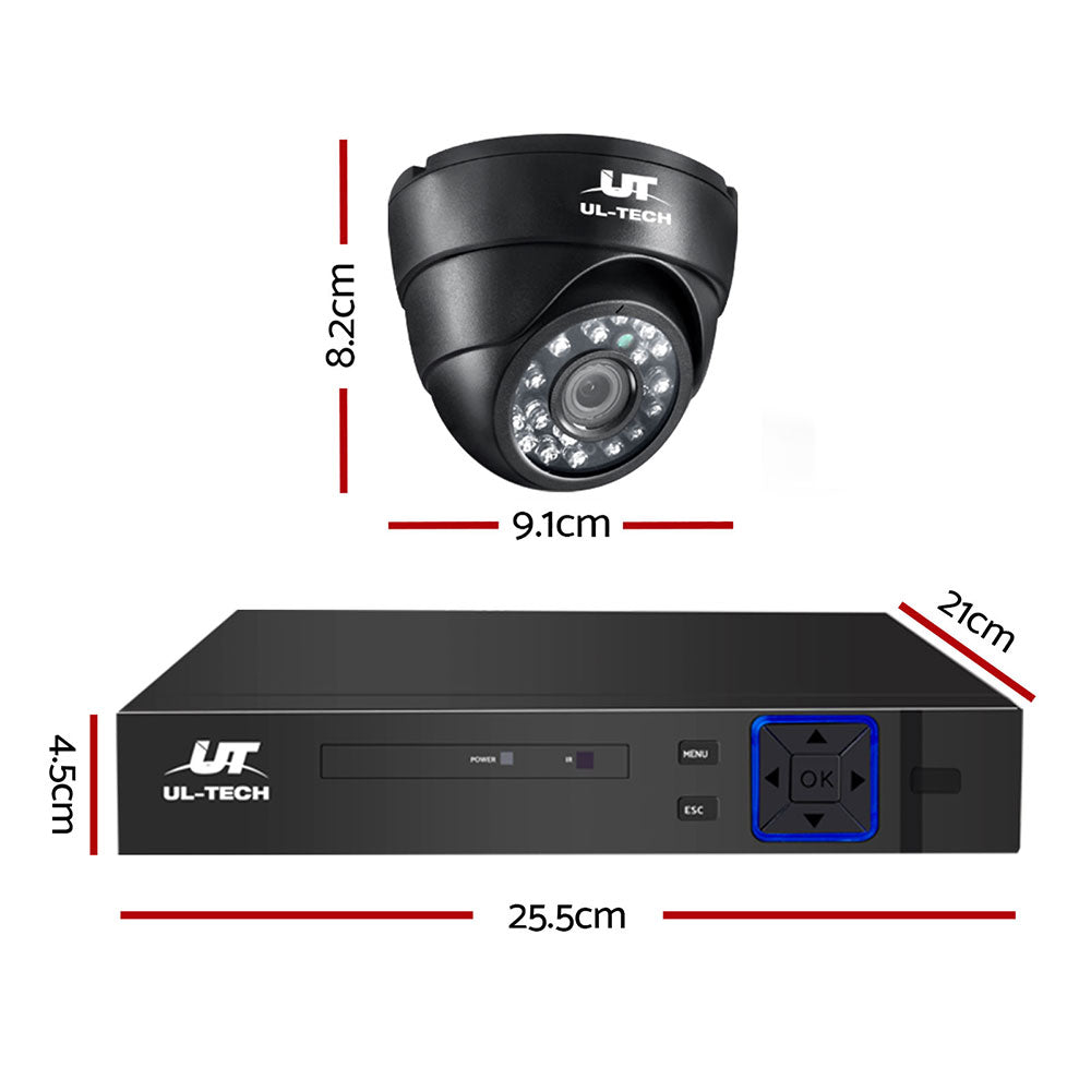 UL-Tech 8CH CCTV System with 4 1080p Cameras