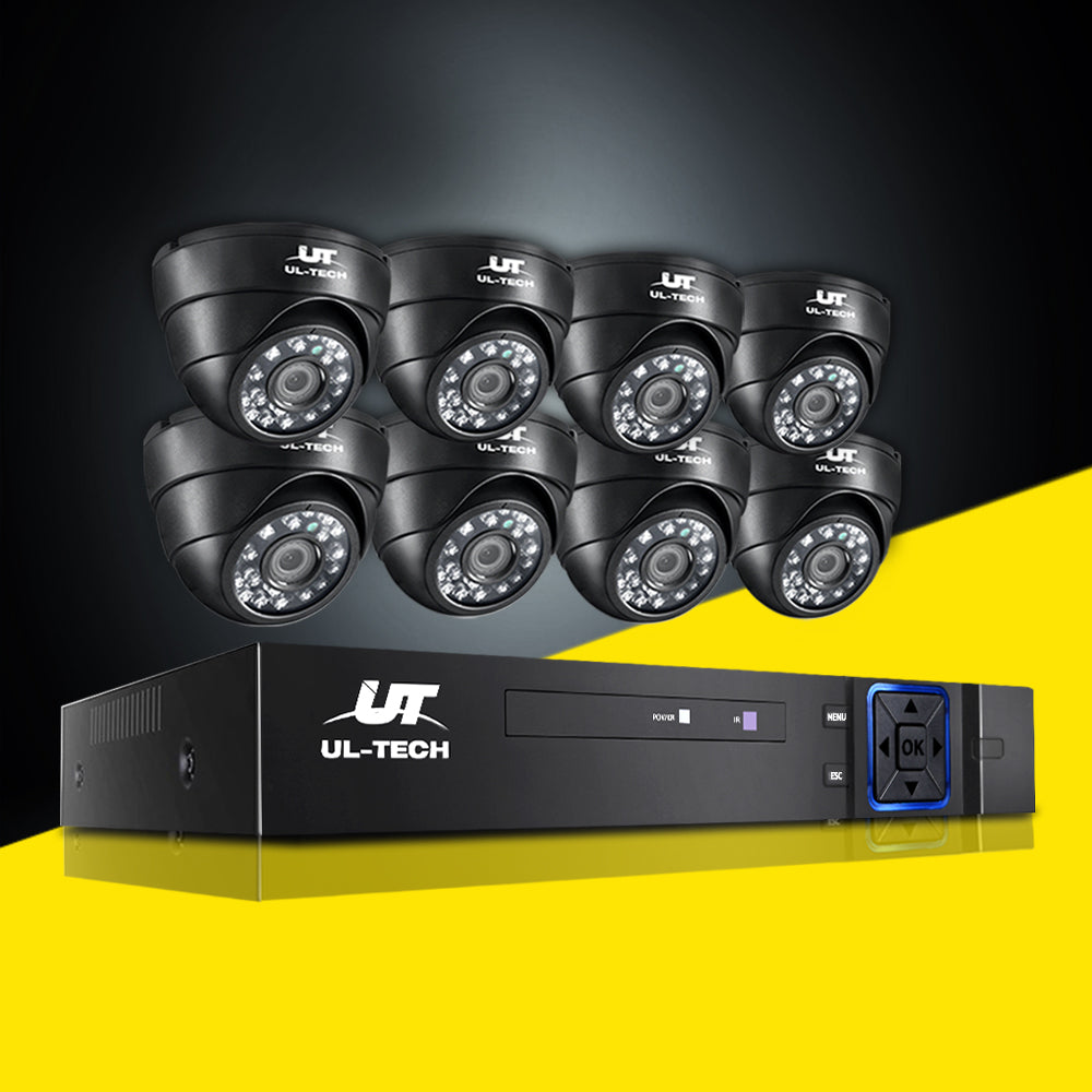 UL-tech CCTV Security System 8CH DVR with 8 Cameras