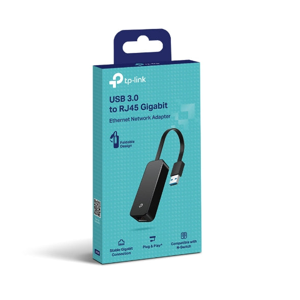 TP-Link UE306 USB 3.0 to Gigabit Ethernet Network Adapter - High-Speed Connectivity for Ultra Portability