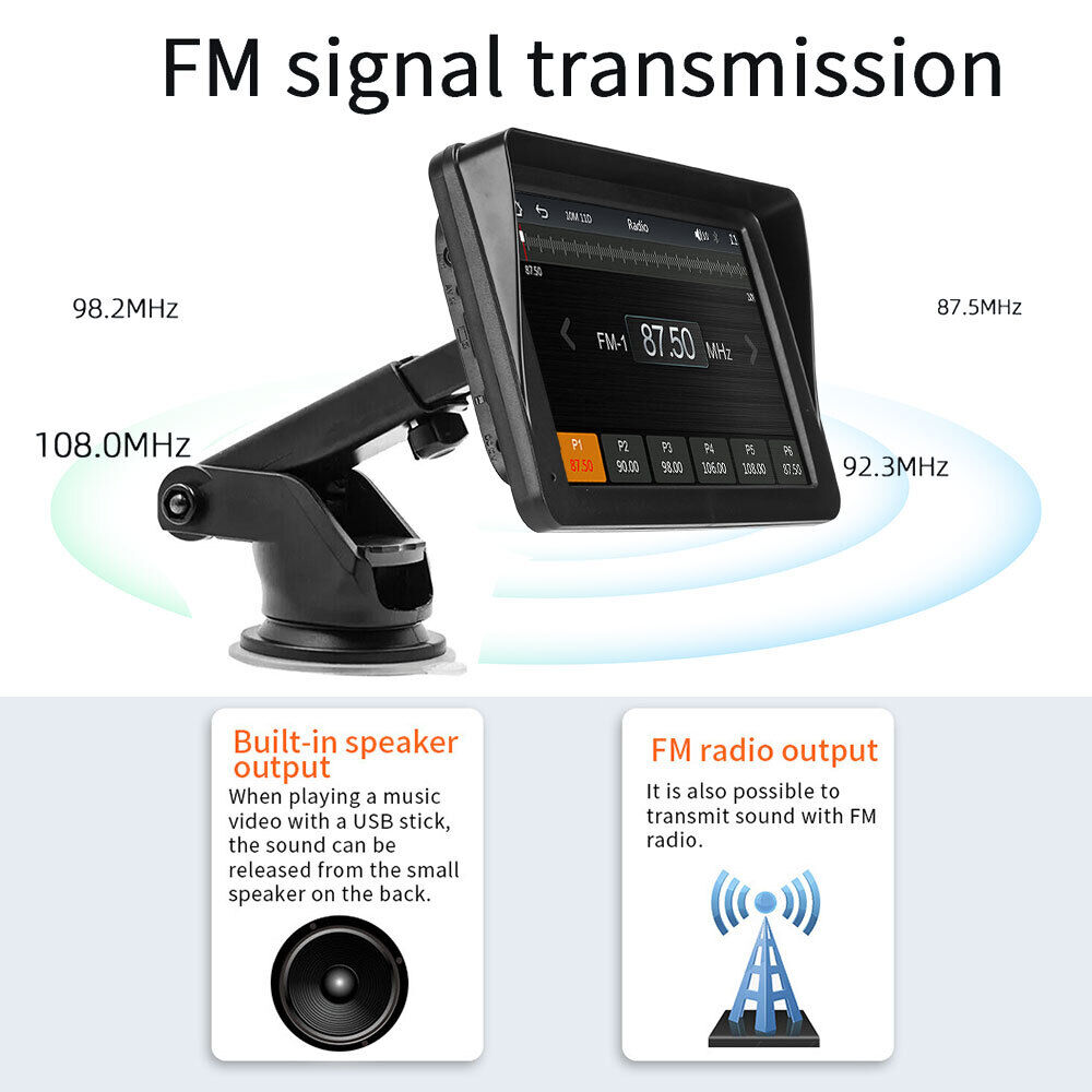 7" Wireless Apple CarPlay & Android Auto Touchscreen Car Stereo with Rear View Camera