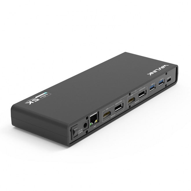 Wavlink USB-C Ultra 5K Laptop Docking Station with 6x USB3.0, 4K Dual Video Outputs, Gigabit Ethernet, Audio