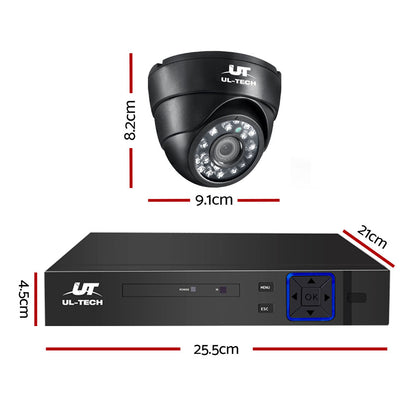 UL-Tech 8CH CCTV System with 4 1080p Cameras