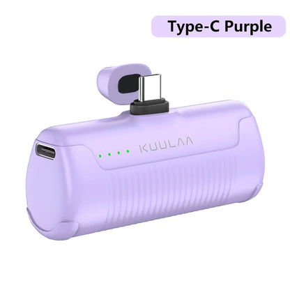 KUULAA Mini Power Bank 4500mAh - Portable Charger