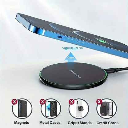Wireless Charging Dock For iPhone, Samsung, Xiaomi & Huawei