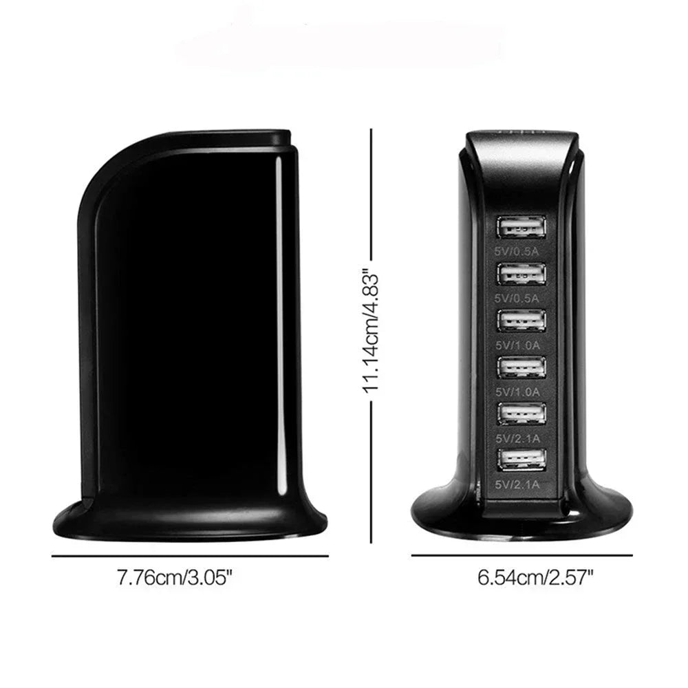 Fast Multi 6 USB Quick Charging Dock Station