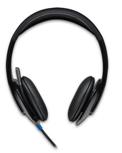 Logitech H540 USB Headset with Laser-Tuned Drivers, Crystal-Clear Sound, and In-Line Controls