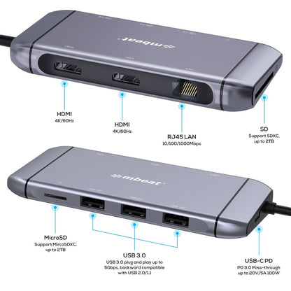 Premium 9-in-1 USB-C Docking Station