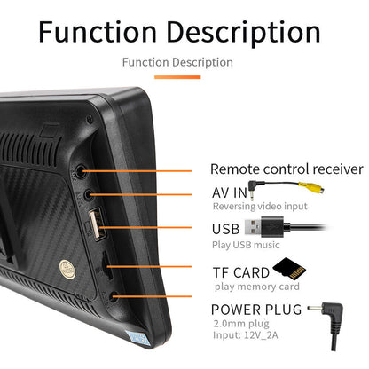 7" Wireless Apple CarPlay & Android Auto Touchscreen Car Stereo with Rear View Camera