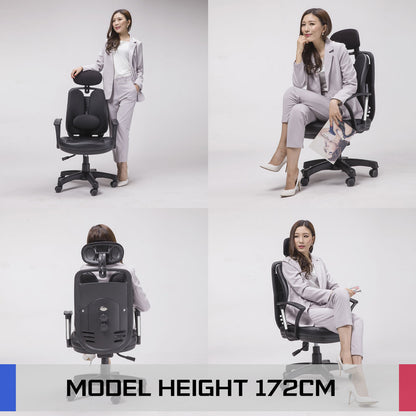 Ergonomic Korean Office Chair Superb Black