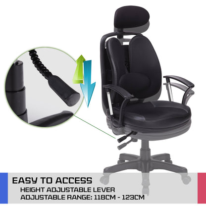 Ergonomic Korean Office Chair Superb Black