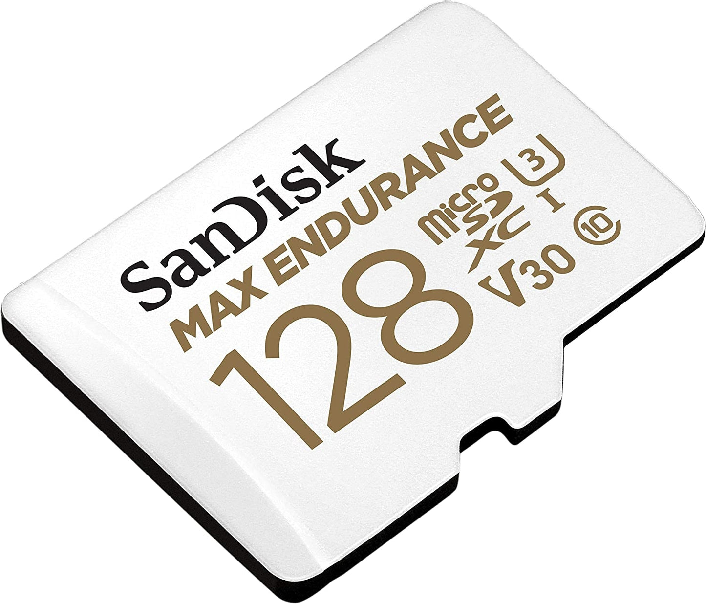 SanDisk MAX ENDURANCE microSDXC Card 128GB (60,000 hrs) UHS-I C10 U3 V30, 100MB/s Read, 40MB/s Write, with SD Adapter (SDSQQVR-128G-GN6IA)
