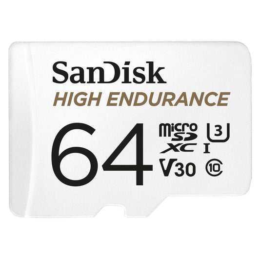 SanDisk High Endurance 64GB microSDHC™ Card – Durable, Reliable, and Built for Continuous Recording