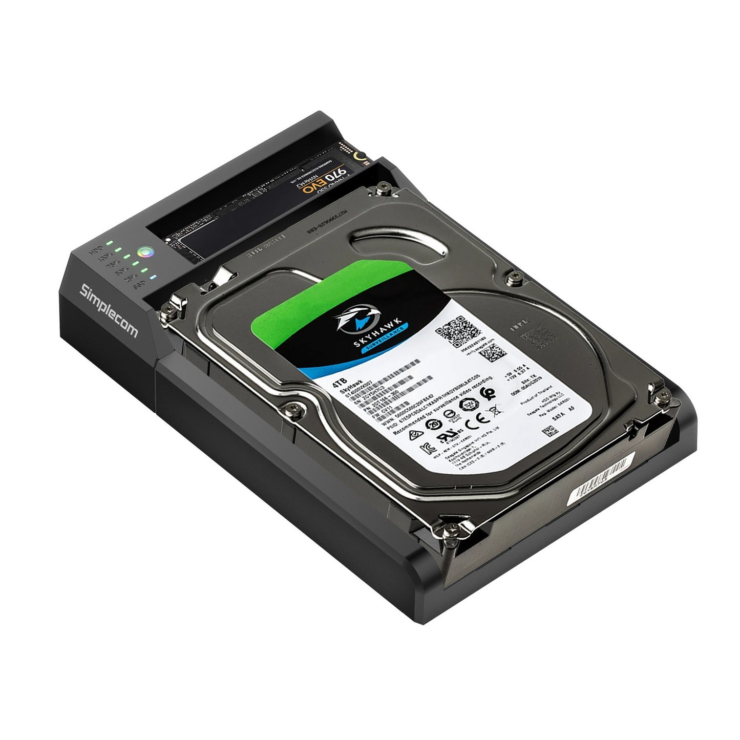 SD570 USB Docking Station for NVMe M.2 & SATA Drives – Dual Slot | 10Gbps Transfer Speed | Offline Clone Support