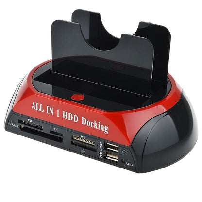 Premium 2.5" / 3.5" IDE/SATA Dual HDD Docking Station with Backup &amp; Cloning Function