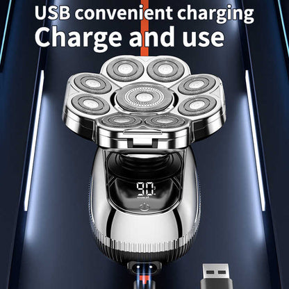 Digital Display 9-Blade Rechargeable Electric Shaver