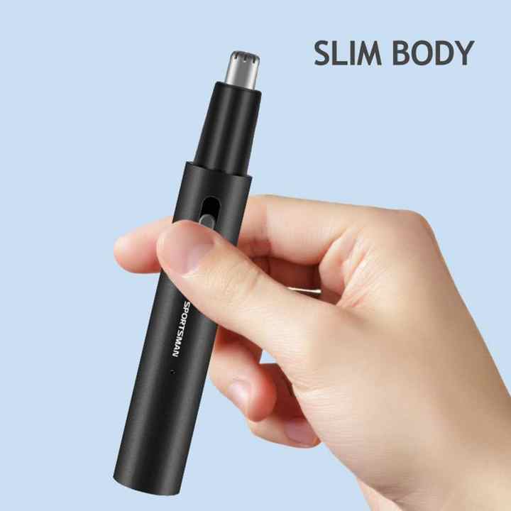 Electric Nose Hair Trimmer with Sideburn Cutter | 360° Precision Grooming Tool