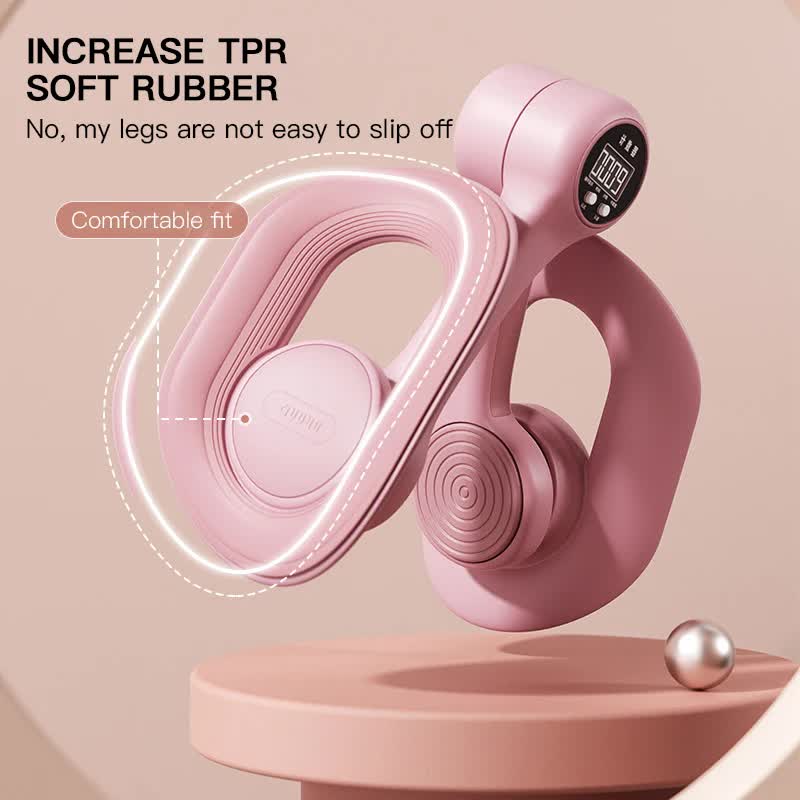 Pink Adjustable Pelvic Floor Muscle Trainer with Smart Counter - Postpartum Recovery Tool